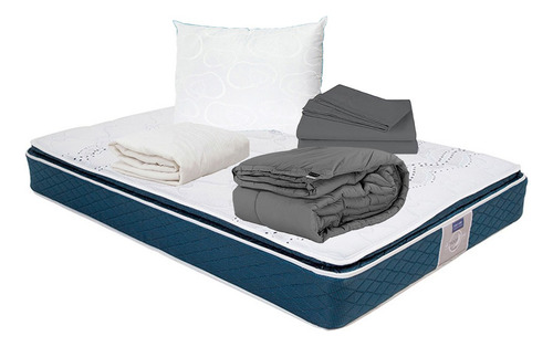 Colchón King Size Trust + Osos + Protector + Sábanas + Edr