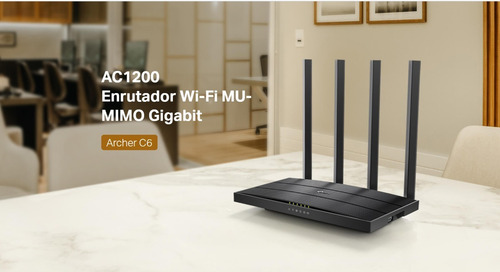 Imagen 8 de 8 de Router Mesh Tp-link Gigabit Wi-fi Dual Band Ac1200 Archer C6