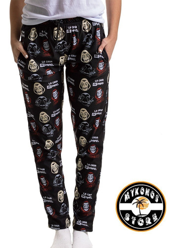Imagen 2 de 3 de Pijama Largo Casa De Papel Remera Blanca - Store Mykonos