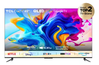 Tv Tcl 65 Pulgadas 165 Cm 65c645 4k-uhd Qled Smart Tv