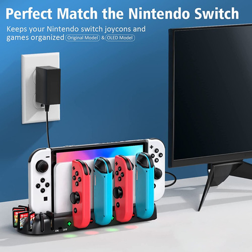 Estación Base De Carga Para Nintendo Switch Oled Soporte