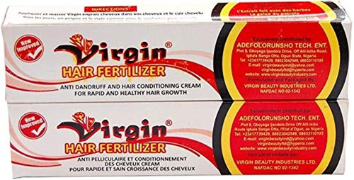 Fertilizante Para Cabello Virgen, 4.41 oz, 2 Unidades