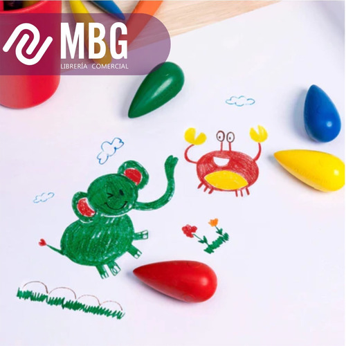Imagen 5 de 7 de Crayón Cera Ergonómico Trompox4 Faber-castell Litle Creative