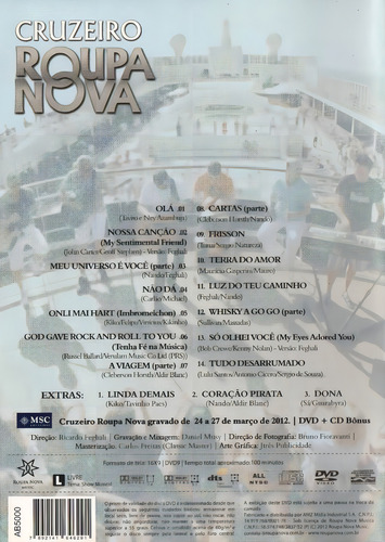 Roupa Nova - Cruzeiro - Dvd + Cd Versão Do Álbum Estandar