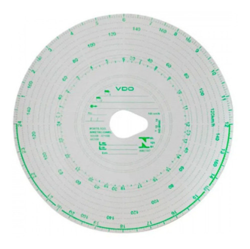 Imagem 2 de 2 de Disco Diagrama Para Tacógrafo Vdo Semanal - 7 Dias 180 Km