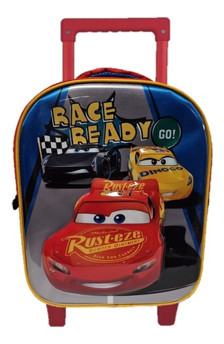 Mochila Cars Kinder Con Carro Vs1046