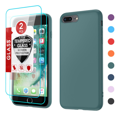 Leyi Funda Para I 8 Plus: Funda Para I 7 Plus Con 2 Protect.