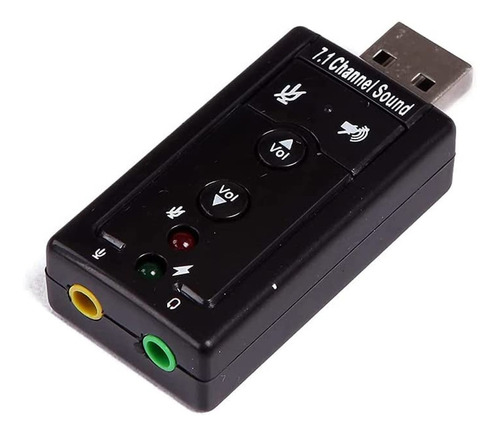 Tarjeta De Sonido Virtual Usb 7.1 Externo Para Pc, Notebook 