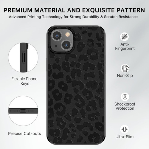 Funda Para iPhone 15 Plus (6.7) Diseño Mood Leopardo Magsafe