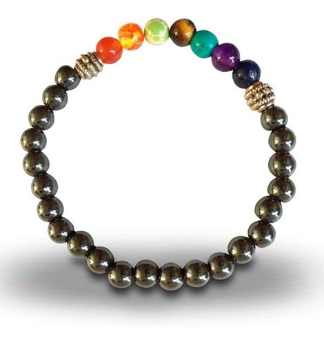 Pulsera 7 Piedras Genuina Chakras Yoga Reiki C/ Envio Gratis