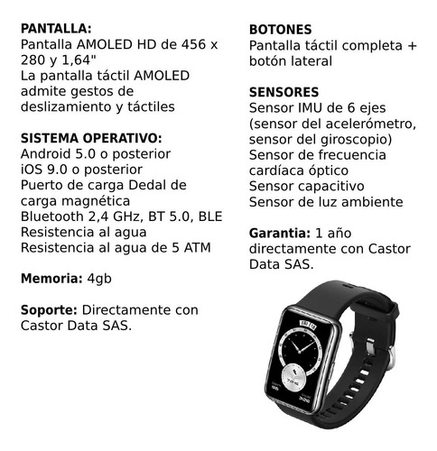 Imagen 4 de 6 de Reloj Huawei Watch Fit Elegant