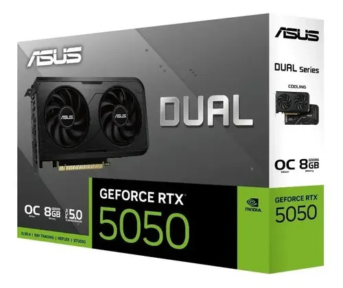 Placa De Vídeo Asus Rtx 5050 Dual 8gb Gddr6 128 Bits 2x Oc