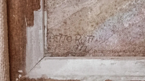Cuadro Acuarela Del Autor Emilio Pettoruti. (Usado)
