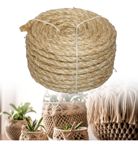 Cuerda Trenzada De Sisal, Poste Rascador Para Gatos 8mmx30m