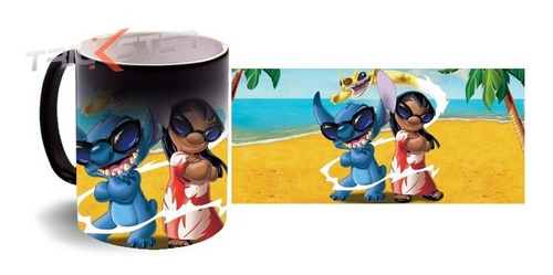 Lilo And Stitch Taza Mágica Personalizada Tenela Hoy!