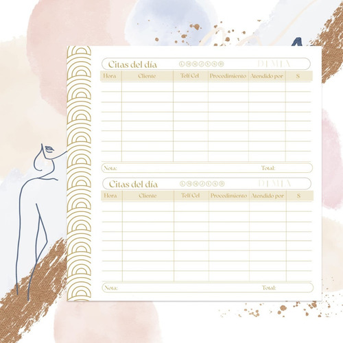 Agenda Para Citas Personalizada, Libreta Para Citas