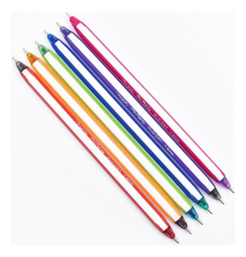 Bolígrafo Pin Point Dúo Pen Punto De Aguja 6876 C/6 Piezas