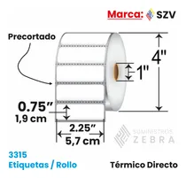 Comprar Rollo De 3315 Etiquetas Térmicas Zebra 2,25' X 0,75'