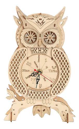 Reloj De Madera I Ornaments, Modelo Superrompecabezas Mecáni