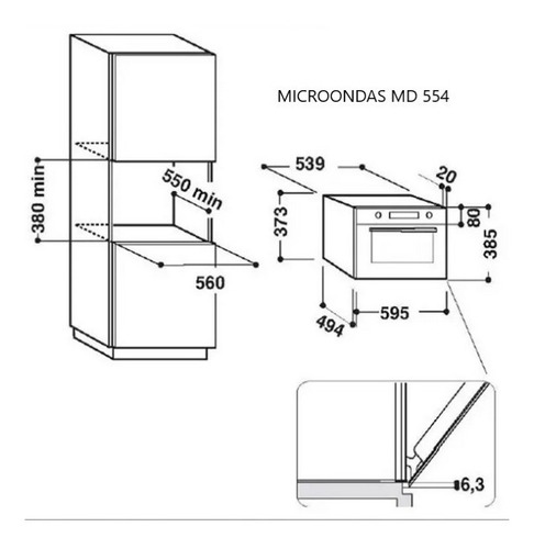 Microondas De Empotrar Ariston Md 554 Ix A !
