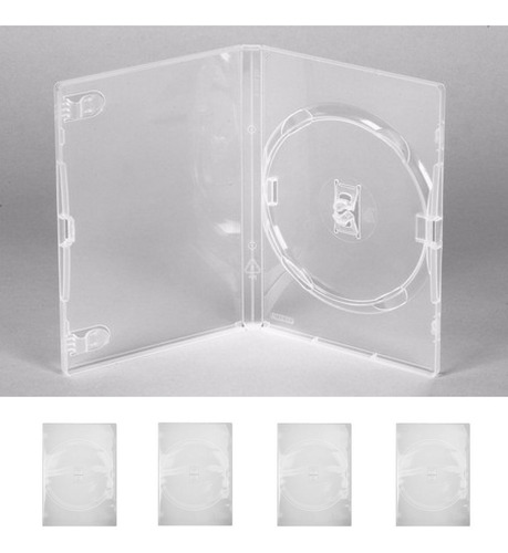 Box Capa Dvd Transparente 70 Capinhas Bem Resistente Novo