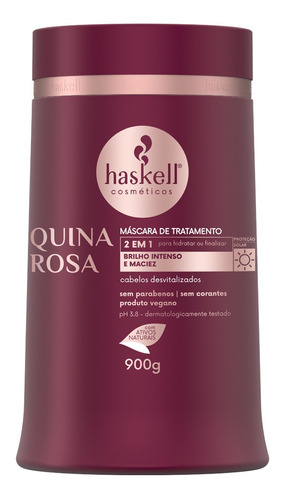 Máscara Para Hidratação 4x1 Quina Rosa Haskell 900g