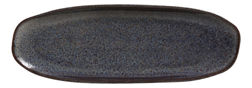 Conjunto Com 4 Travessas Oval Rasa Grande Orgânico Titanium 36x13cm Porto Brasil