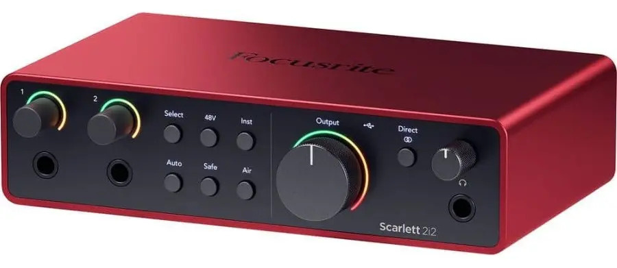 Focusrite Scarlett 2i2 4th Gen / Interfaz De Audio Rojo
