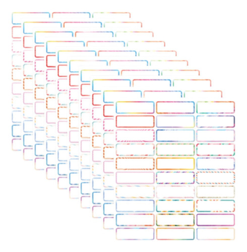 10pcs Nombre Pegatinas Etiquetas Índice Etiquetas De La