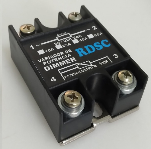 Imagem 3 de 5 de Dimer 4000w Controle Velocidade 25a Bivolt Motor Resistência