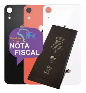 Tampa Para iPhone XR Traseira Vidro Fundo + Battria + Nf-e!