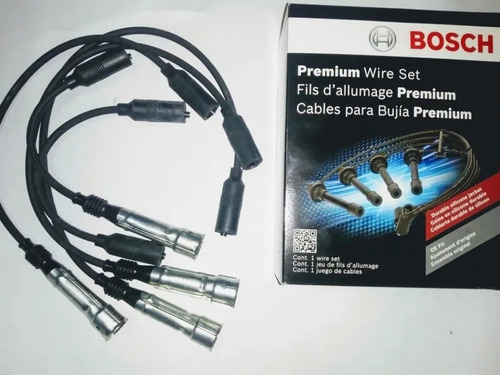 Kit Cables De Bujías Y Bujías 3 Electrodos Bosch Pointer 1.8