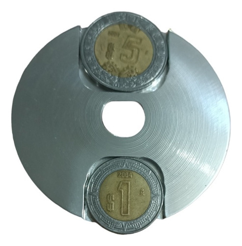 Disco Porta Moneda 5+1 Pesos Para Monedero De Chiclera Seaga