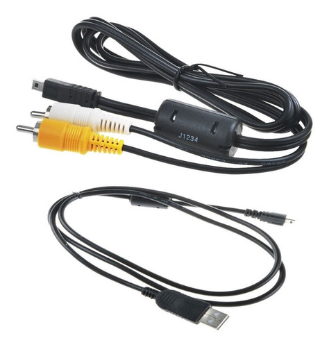 Cargador De Datos Usb Sync + Av A / V Cable De Tv Cable Para