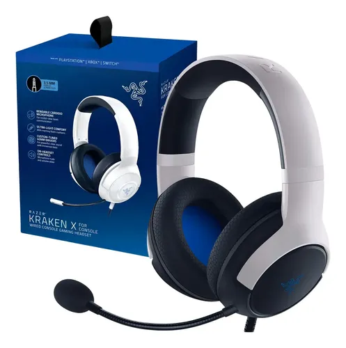Headset Gamer Razer Kaira X Ps4 Ps5 Drivers 50mm Branco | MercadoLivre