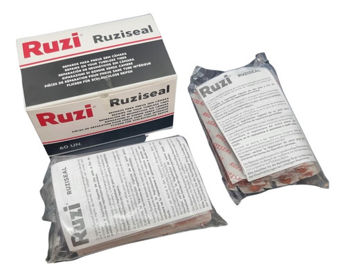 Imagem 6 de 6 de Refil Macarrão Remendo Pneus Sem Câmara Carro Cx 60 Und Ruzi