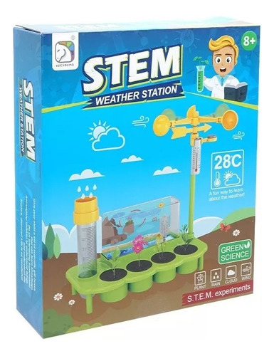 Kit Experimento Estación Meteorologica Niños 20 Piezas