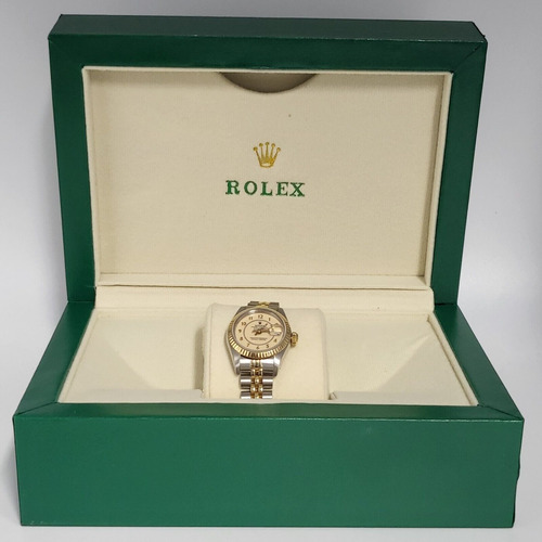 Reloj Rolex Datejust Reloj Acero Amarillo 18k Oro Champán 