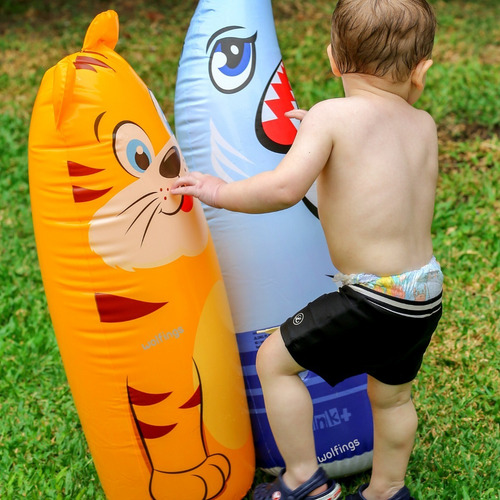 Imagen 4 de 10 de Juego Involcable Inflable Boxeo Juguete Niños Y Bebes Pileta