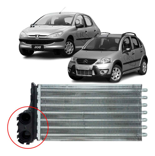 Radiador Ar Quente Peugeot 206 Citroen C3 Original Denso