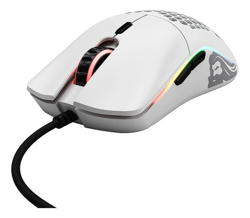 Mouse Gamer Glorious Model O Sensor Pixart 3360, Blanco Mate
