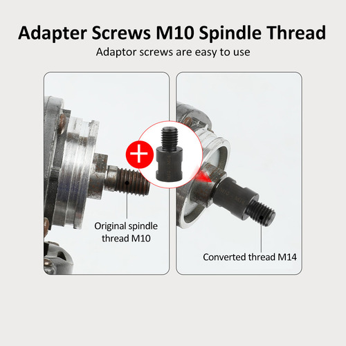 Adaptador De Taladro De Acero Aleado M14 Hembra A 5/8-11 Mac