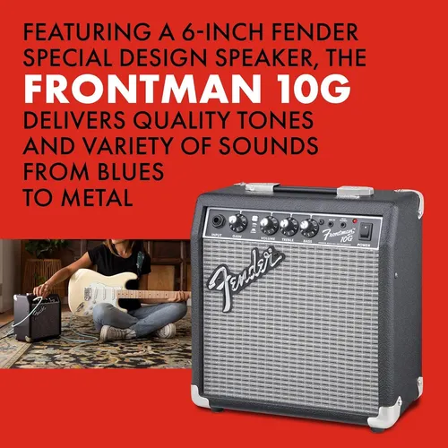 Amplificador De Guitarra Fender Frontman 10g, 10 Vatios, ...