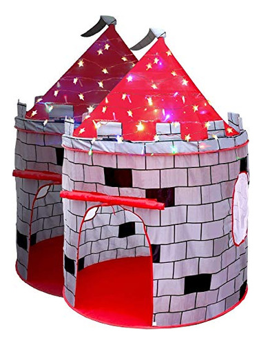 Limitlessfunn Kids Knight Castle Play Tent Bonus Star Lights