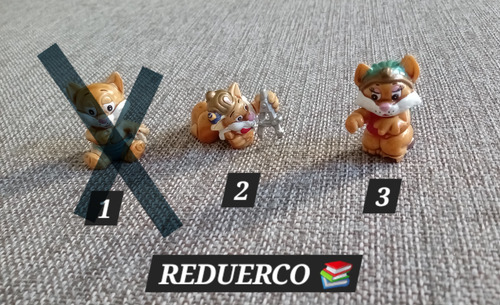 Muñequito Colección Kinder Gatos Egipcios 1997 X Unidad (Usado)