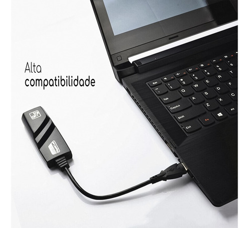 Adaptador Ethernet Usb-c Gigabit 10/100/1000 Pc Notebook Mac