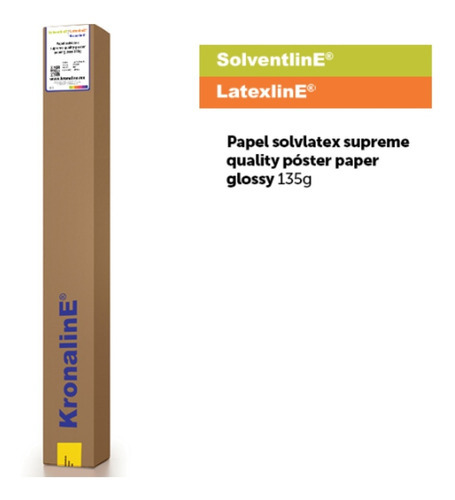 Papel Poster Brillante Exterior Solvente Kronaline Svl500 Color Blanco