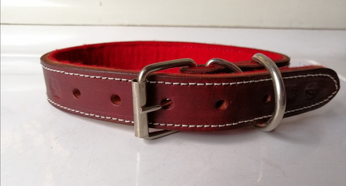 Collar Con Id Piel/acero Inox Razas Medianas