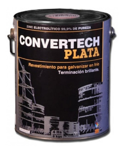 Galvanizado En Frío Aluminio Convertech Pintura  -1 L / 2kg
