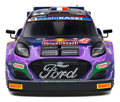 Miniatura Ford Puma Rally1 Hybrid Red Bull Racing Montecarlo Rally 2022 1:18 Solido Competition